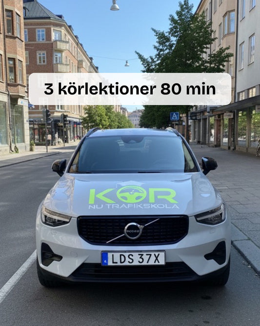 3 körlektioner 80 min