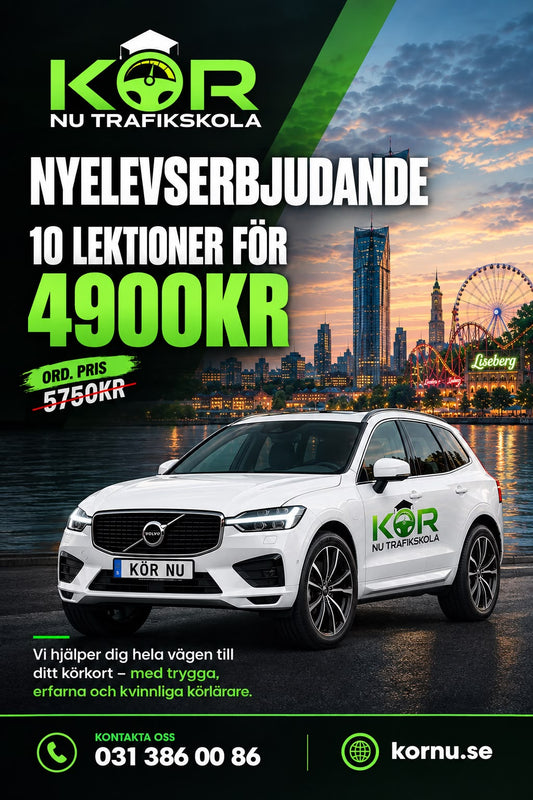(10 körlektioner40  min) 5 körlektioner (80 min)